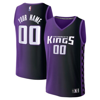 Sacramento Kings Fast Break Custom Jersey - Statement Edition - Purple