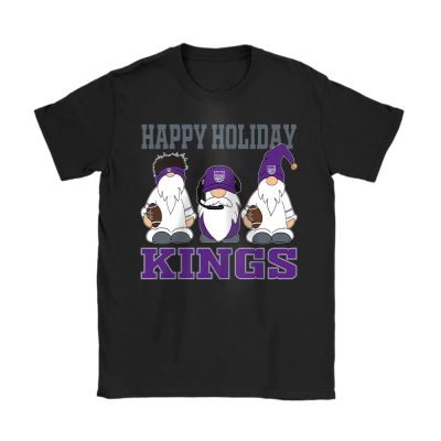 Sacramento Kings Merry Christmas NBA Gift For Fan Christmas Gnomes Unisex T-Shirt Cotton Tee TAT21541