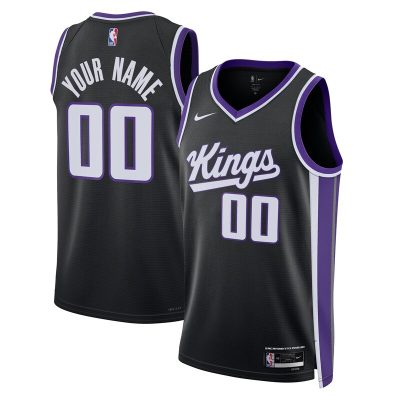 Sacramento Kings Swingman Custom Jersey - Icon Edition - Black