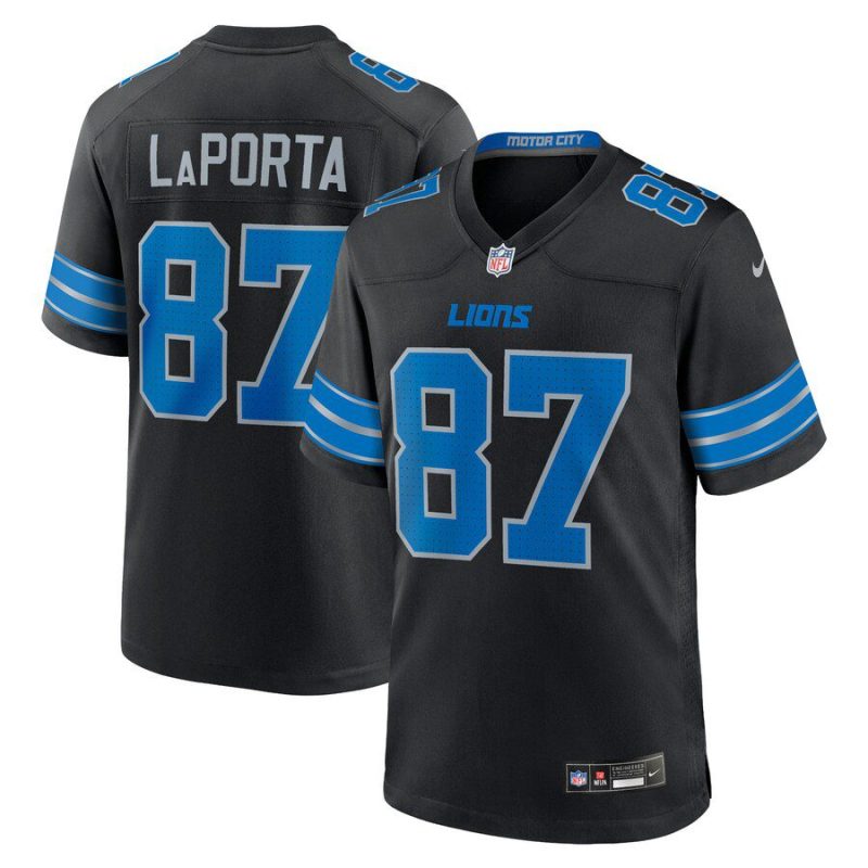 Sam LaPorta Detroit Lions 2nd Alternate Game Jersey - Black