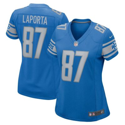 Sam LaPorta Detroit Lions Women's Team Game Jersey - Blue