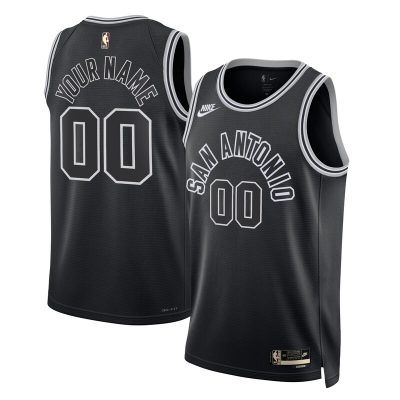 San Antonio Spurs 2022/23 Custom Swingman Jersey - Classic Edition - Black