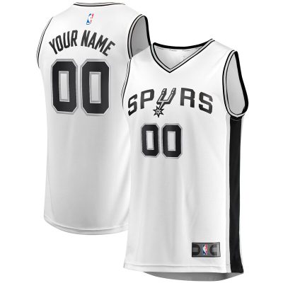 San Antonio Spurs Fast Break Custom Replica Jersey - Association Edition - White