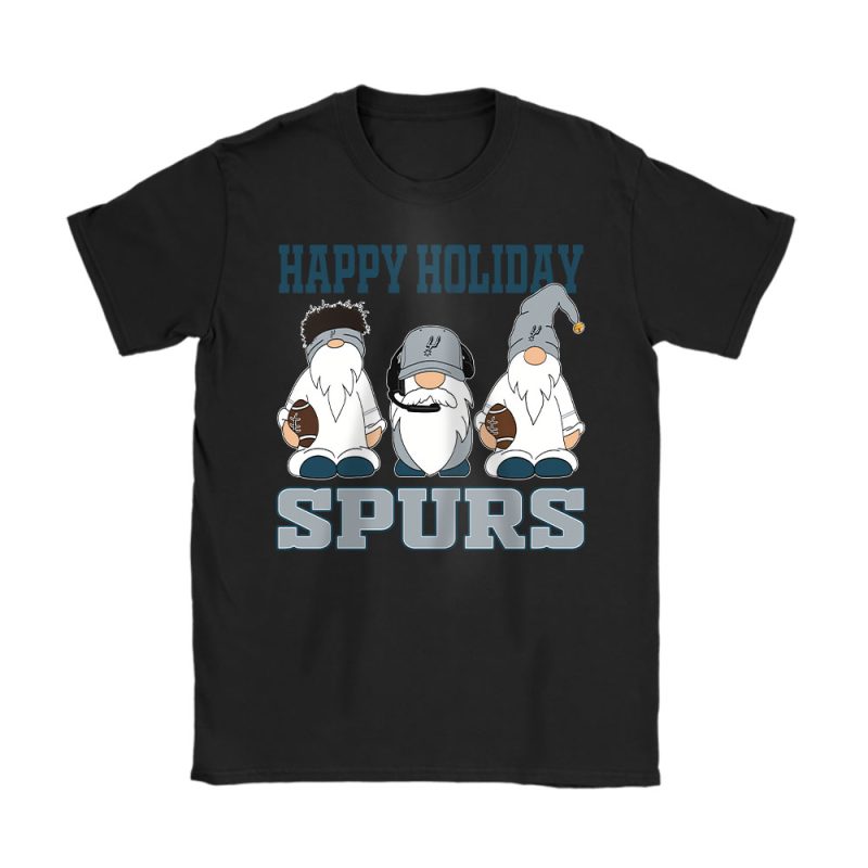 San Antonio Spurs Merry Christmas NBA Gift For Fan Christmas Gnomes Unisex T-Shirt Cotton Tee TAT21544