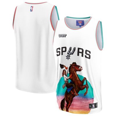 San Antonio Spurs NBA & KidSuper Studios by Hometown Jersey - White