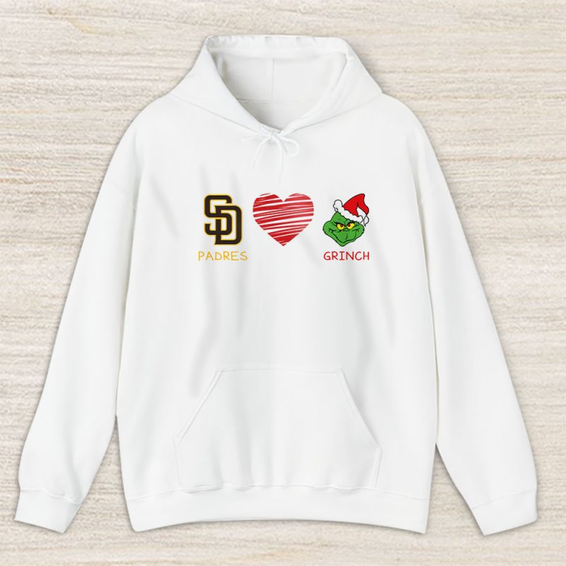 San Diego Padres Merry Christmas MLB Gift For Fan Cute Grinch Unisex Hoodie TAS21906