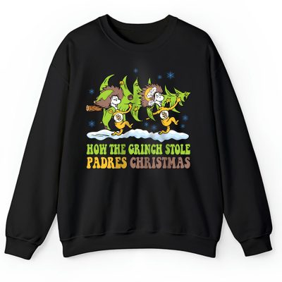 San Diego Padres Merry Christmas MLB Gift For Fan Cute Grinch Unisex Sweatshirt TAH21904