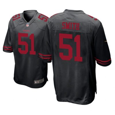 San Francisco 49ers #51 Black Men Malcolm Smith Game Jersey