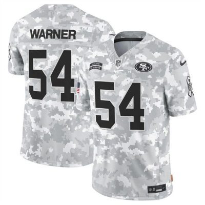 San Francisco 49ers #54 Fred Warner 2024 F.U.S.E. Arctic Camo Salute to Service Limited Football Stitched Jersey