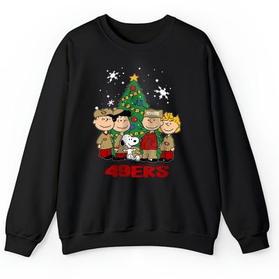 San Francisco 49ers Merry Christmas NFL Gift For Fan Christmas Snoopy And Friends Unisex Sweatshirt TAH21171