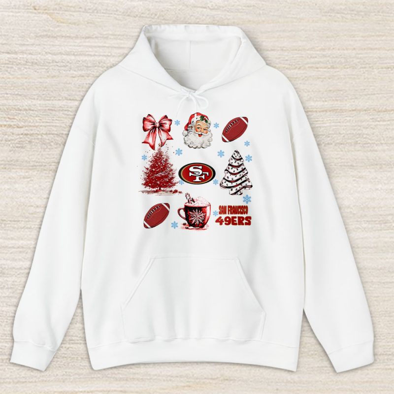 San Francisco 49ers Merry Christmas NFL Gift For Fan Santa Xmas Family Christmas Unisex Hoodie TAS21182