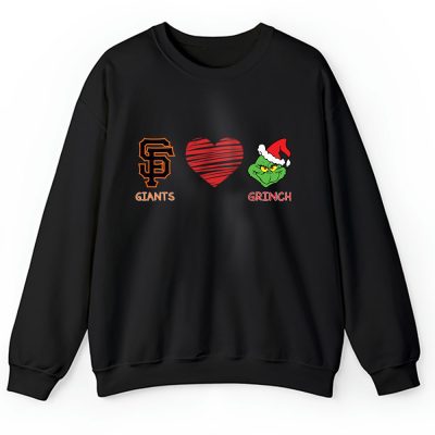 San Francisco Giants Merry Christmas MLB Gift For Fan Cute Grinch Unisex Sweatshirt TAH21918