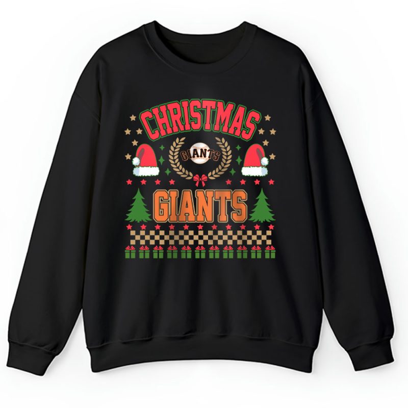 San Francisco Giants Merry Christmas MLB Gift For Fan Cute Santa Hohoho Unisex Sweatshirt TAH21919