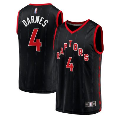 Scottie Barnes Toronto Raptors Fast Break Replica Player Jersey - Statement Edition - Black