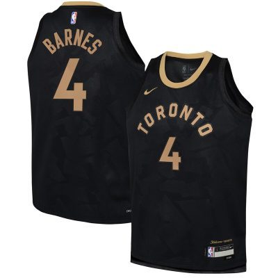 Scottie Barnes Toronto Raptors Youth 2022/23 Swingman Jersey - City Edition - Black