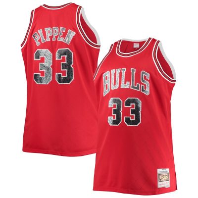 Scottie Pippen Chicago Bulls Big & Tall 1997/98 NBA 75th Anniversary Diamond Swingman Jersey - Red