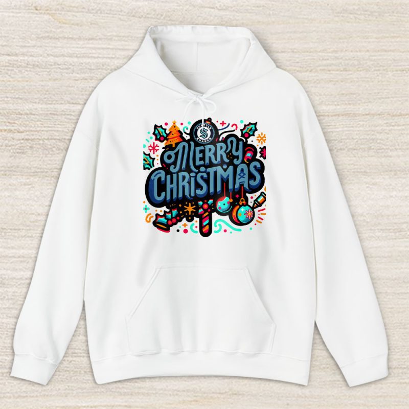 Seattle Kraken Merry Christmas NHL Gift For Fan Christmas Funny Unisex Hoodie TAS21551