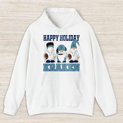 Seattle Kraken Merry Christmas NHL Gift For Fan Christmas Gnomes Unisex Hoodie TAS21554