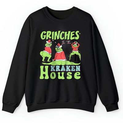 Seattle Kraken Merry Christmas NHL Gift For Fan Cute Grinch Unisex Sweatshirt TAH21913