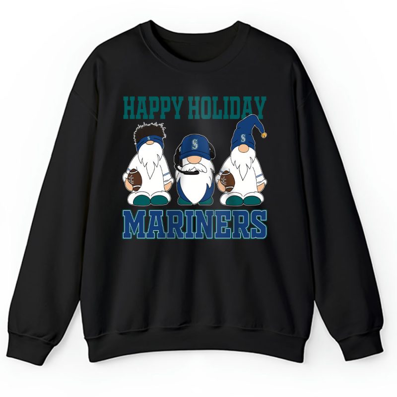 Seattle Mariners Merry Christmas MLB Gift For Fan Christmas Gnomes Unisex Sweatshirt TAH21550