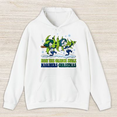 Seattle Mariners Merry Christmas MLB Gift For Fan Cute Grinch Unisex Hoodie TAS21908