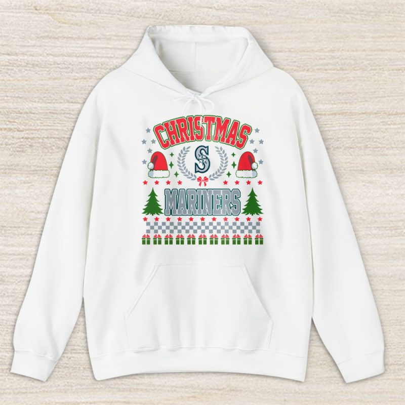 Seattle Mariners Merry Christmas MLB Gift For Fan Cute Santa Hohoho Unisex Hoodie TAS21911