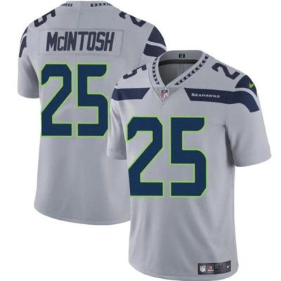 Seattle Seahawks #25 Kenny McIntosh Gray Vapor Limited Football Stitched Jersey