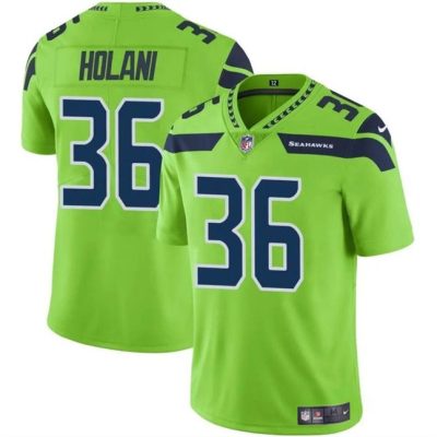 Seattle Seahawks #36 George Holani Green Vapor Limited Football Stitched Jersey