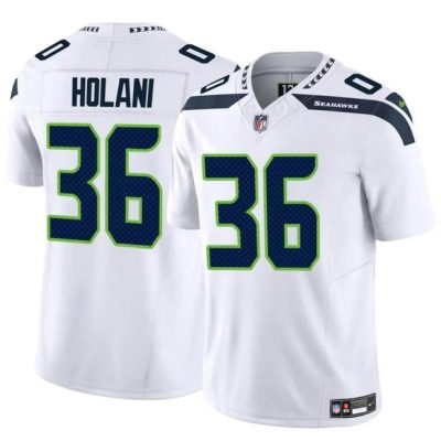 Seattle Seahawks #36 George Holani White 2024 F.U.S.E Vapor Limited Football Stitched Jersey