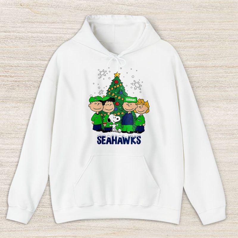 Seattle Seahawks Merry Christmas NFL Gift For Fan Christmas Snoopy And Friends Unisex Hoodie TAS21136