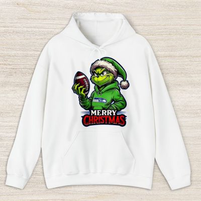 Seattle Seahawks Merry Christmas NFL Gift For Fan Cute Grinch Unisex Hoodie TAS21120