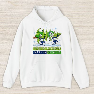 Seattle Seahawks Merry Christmas NFL Gift For Fan Cute Grinch Unisex Hoodie TAS21141