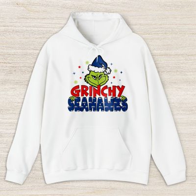 Seattle Seahawks Merry Christmas NFL Gift For Fan Cute Grinch Unisex Hoodie TAS21144