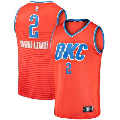 Shai Gilgeous-Alexander Oklahoma City Thunder Fast Break Player Jersey - Statement Edition - Orange