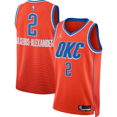 Shai Gilgeous-Alexander Oklahoma City Thunder Swingman Jersey - Statement Edition - Orange