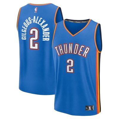 Shai Gilgeous-Alexander Oklahoma City Thunder Youth Fast Break Replica Player Jersey - Icon Edition - Blue