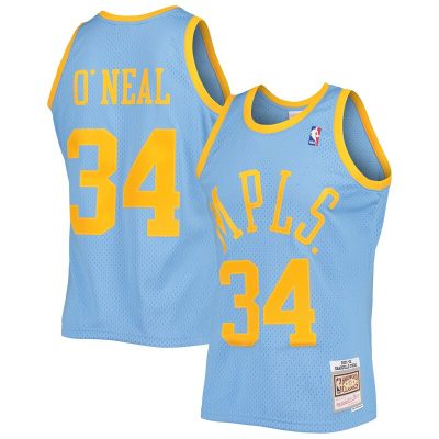 Shaquille O'Neal Los Angeles Lakers 2001/02 Hardwood Classics Swingman Jersey - Powder Blue