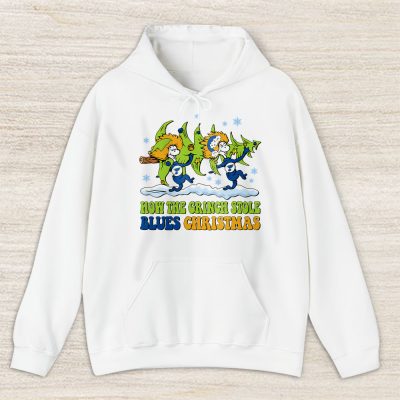 St. Louis Blues Merry Christmas NHL Gift For Fan Cute Grinch Unisex Hoodie TAS21928