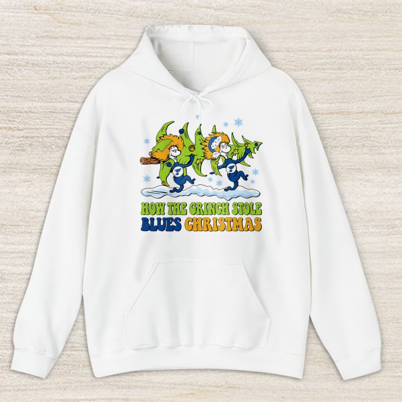 St. Louis Blues Merry Christmas NHL Gift For Fan Cute Grinch Unisex Hoodie TAS21928