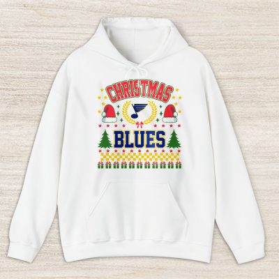 St. Louis Blues Merry Christmas NHL Gift For Fan Cute Santa Hohoho Unisex Hoodie TAS21931