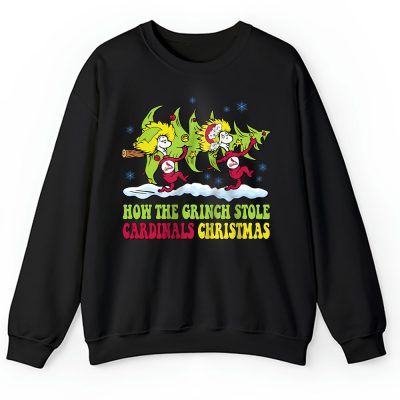 St. Louis Cardinals Merry Christmas MLB Gift For Fan Cute Grinch Unisex Sweatshirt TAH21924