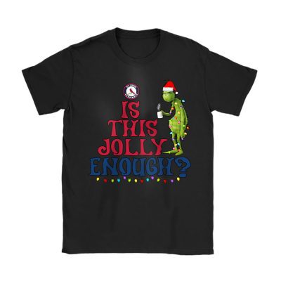 St. Louis Cardinals Merry Christmas MLB Gift For Fan Cute Grinch Unisex T-Shirt Cotton Tee TAT21563