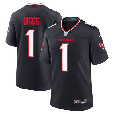 Stefon Diggs Houston Texans Game Jersey - Navy