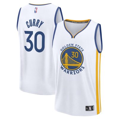 Stephen Curry Golden State Warriors Fast Break Replica Jersey - Association Edition - White