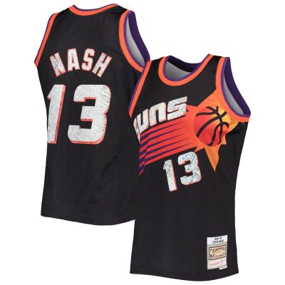 Steve Nash Phoenix Suns 1996/97 Hardwood Classics NBA 75th Anniversary Diamond Swingman Jersey - Black