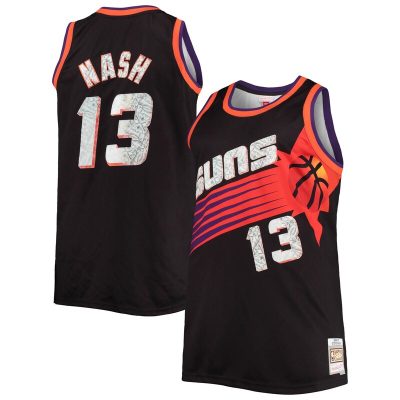 Steve Nash Phoenix Suns Big & Tall 1996/97 NBA 75th Anniversary Diamond Swingman Jersey - Black