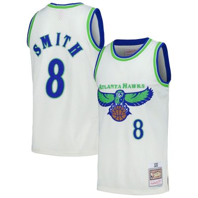 Steve Smith Atlanta Hawks Chainstitch Swingman Jersey - Cream