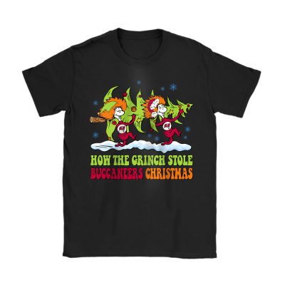 Tampa Bay Buccaneers Merry Christmas NFL Gift For Fan Cute Grinch Unisex T-Shirt Cotton Tee TAT21211