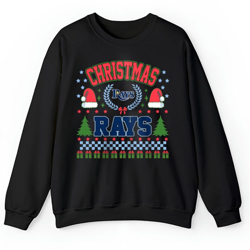 Tampa Bay Rays Merry Christmas MLB Gift For Fan Cute Santa Hohoho Unisex Sweatshirt TAH21935