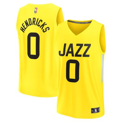 Taylor Hendricks Utah Jazz Fast Break Replica Jersey - Icon Edition - Yellow